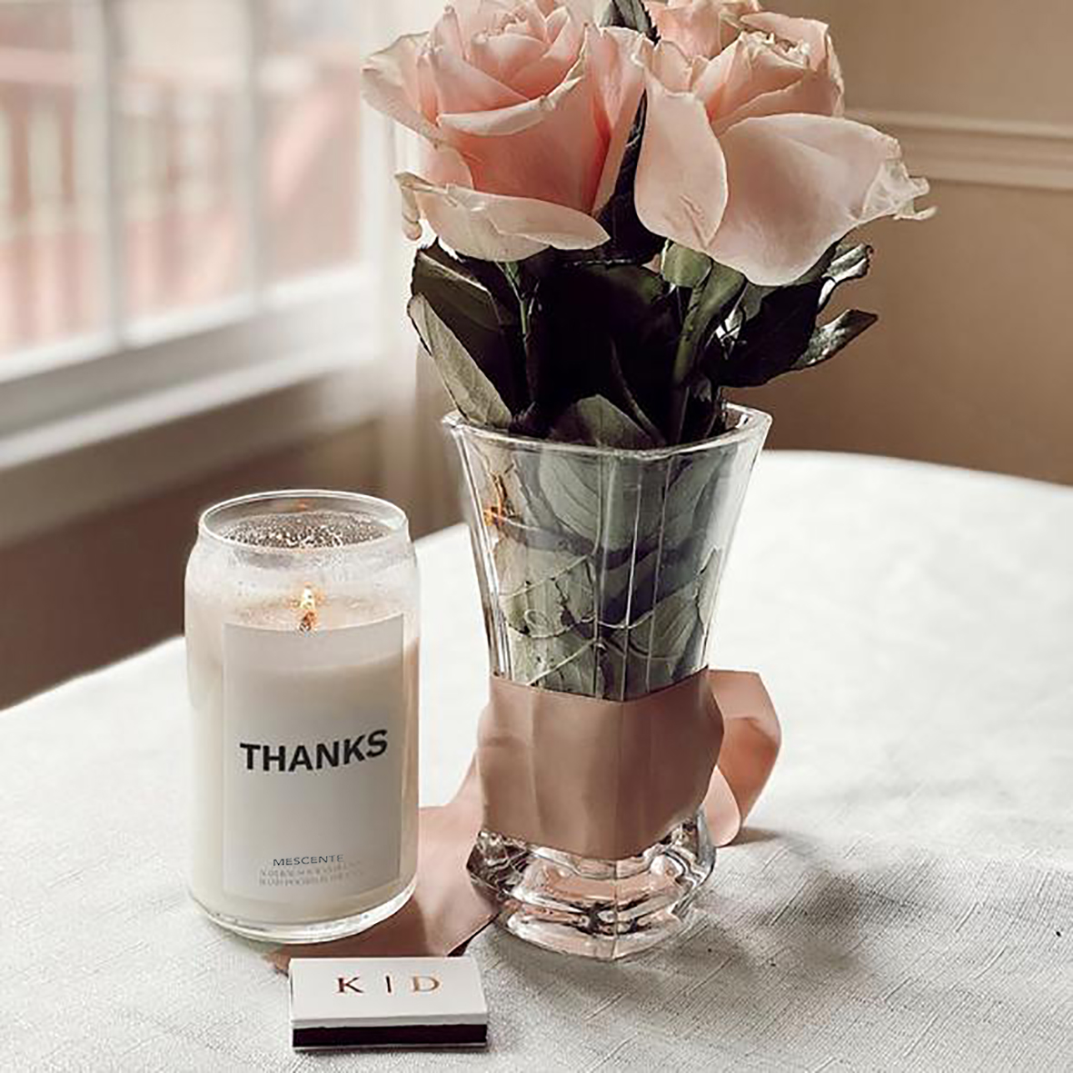 Velas Woodwick de cerâmica leitosa orgânicas personalizadas da M&Scent, recipiente de velas