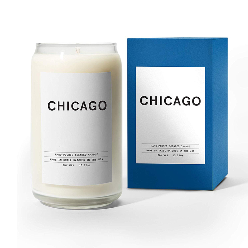 Velas Woodwick de cerâmica leitosa orgânicas personalizadas da M&Scent, recipiente de velas