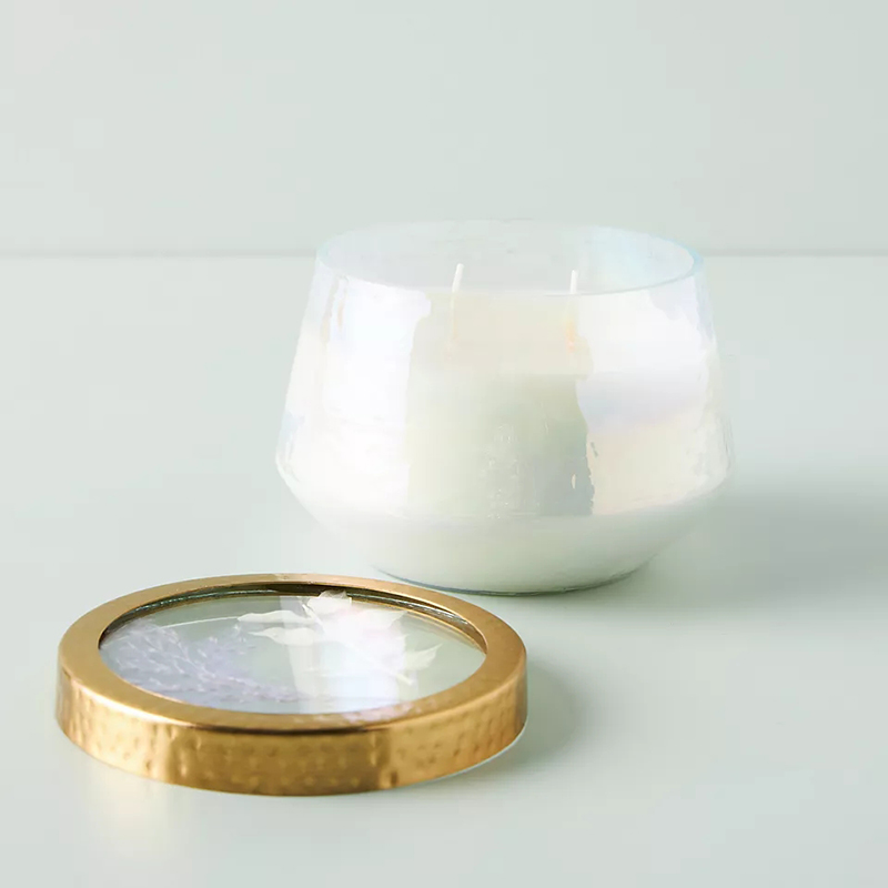 Velas perfumadas fortes de vidro transparente para decoração de casa de marca própria personalizada por atacado