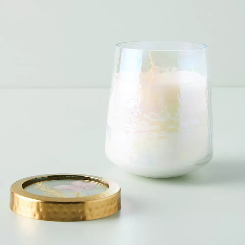 Velas perfumadas fortes de vidro transparente para decoração de casa de marca própria personalizada por atacado