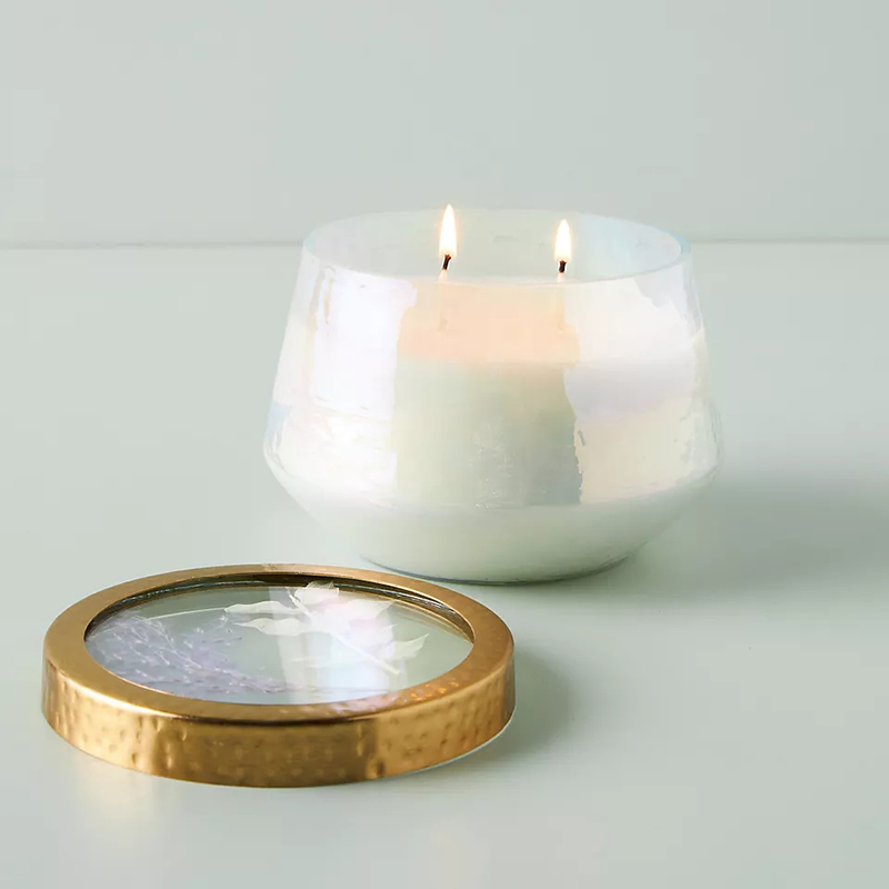 Velas perfumadas fortes de vidro transparente para decoração de casa de marca própria personalizada por atacado