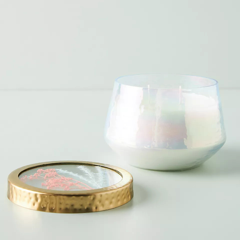 Velas perfumadas fortes de vidro transparente para decoração de casa de marca própria personalizada por atacado