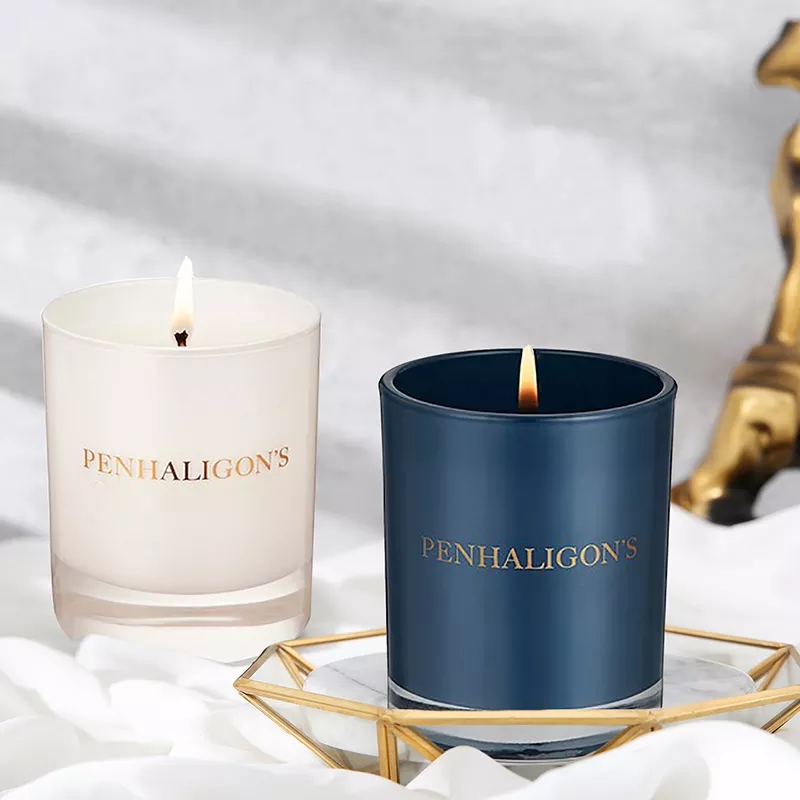 Atacado de luxo de marca própria cura espiritual chakra cristal perfumado cera de soja aromaterapia velas perfumadas