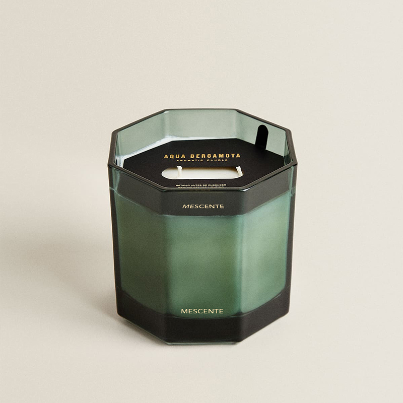 Jarra de vidro de marca própria de fábrica personalizada M&Scent Velas perfumadas com cera de soja natural