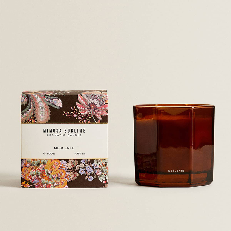 Venda quente de velas perfumadas de cera de soja espiritual de marca própria de luxo personalizada com caixa de presente