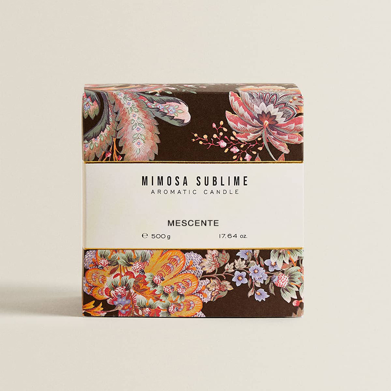 Venda quente de velas perfumadas de cera de soja espiritual de marca própria de luxo personalizada com caixa de presente