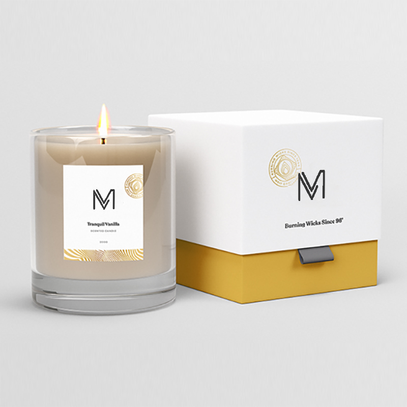 M&Scent atacado fábrica diretamente velas perfumadas de cera de soja de marca própria de luxo com caixa a granel