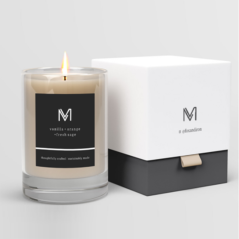 M&Scent atacado fábrica diretamente velas perfumadas de cera de soja de marca própria de luxo com caixa a granel