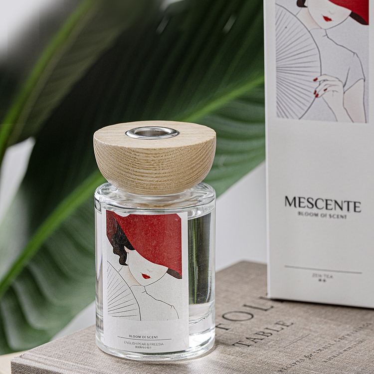 M&Scent atacado conjuntos de difusores de palheta para garrafa de vidro de marca própria com rolha