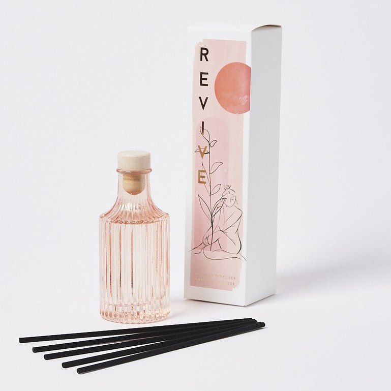 Garrafa de vidro personalizada M&Scent 100ml 200ml para difusor de cana de flor