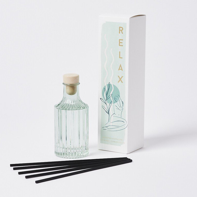 Garrafa de vidro personalizada M&Scent 100ml 200ml para difusor de cana de flor