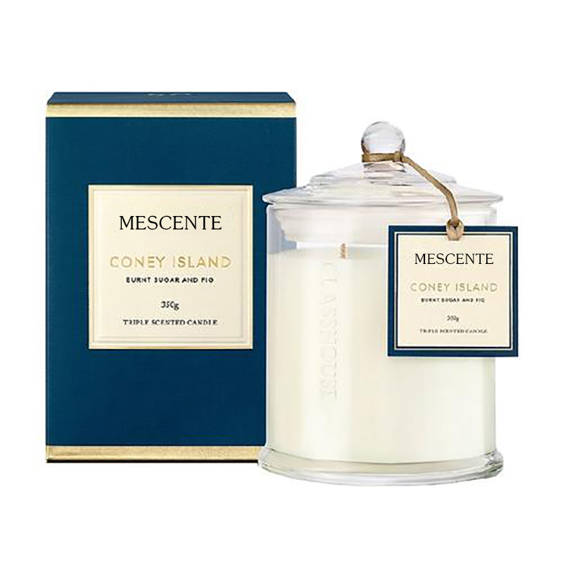 M&Scent atacado de luxo personalizado de marca própria de Natal com cúpula de velas perfumadas de soja com tampa