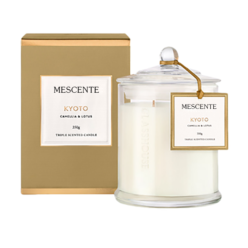 M&Scent atacado de luxo personalizado de marca própria de Natal com cúpula de velas perfumadas de soja com tampa