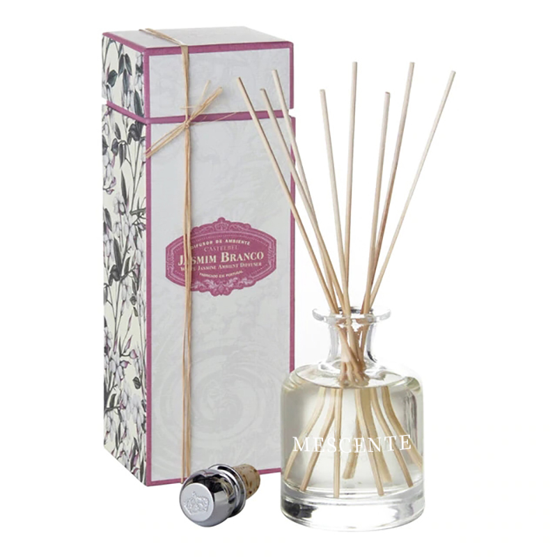 Primavera de luxo 400ml eco amigável garrafas rosa cimento cinza couro magnólia perfume flor varas difusor de junco