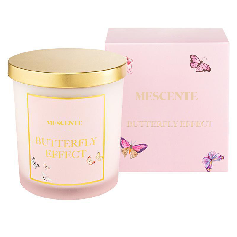 M&Scent Atacado Novo Luxo Personalizado de Marca Própria Frascos de Cristal de Natal Kerzen Vela de Soja Perfumada com Tampa