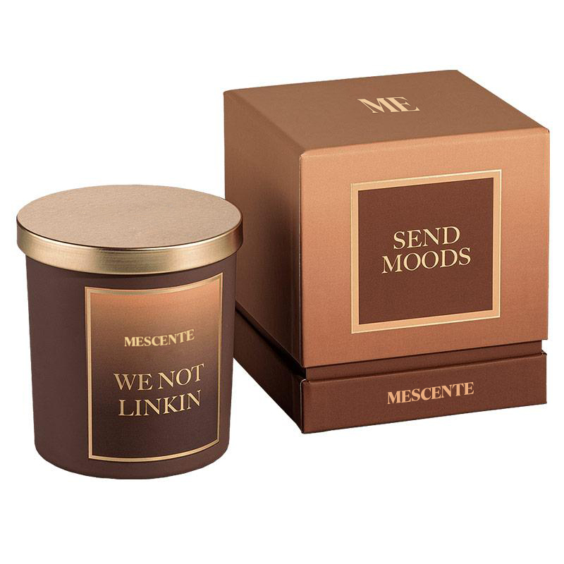 M&Scent Atacado Novo Luxo Personalizado de Marca Própria Frascos de Cristal de Natal Kerzen Vela de Soja Perfumada com Tampa