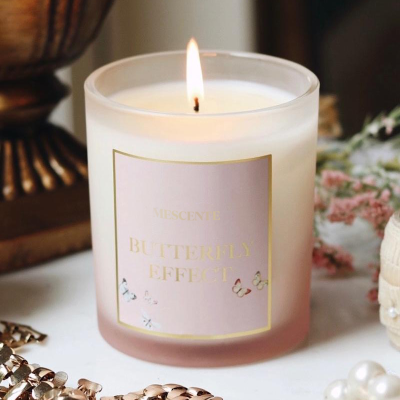 M&Scent Atacado Novo Luxo Personalizado de Marca Própria Frascos de Cristal de Natal Kerzen Vela de Soja Perfumada com Tampa