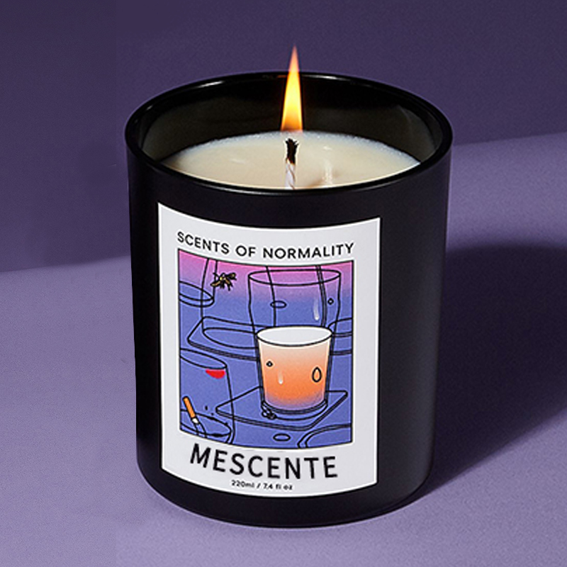M&Scent Atacado Luxo Personalizado Marca Própria Feito à Mão Aroma de Cristal de Natal Velas de Cera de Soja