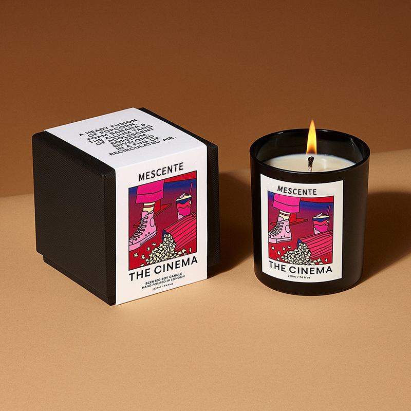 M&Scent Atacado Luxo Personalizado Marca Própria Feito à Mão Aroma de Cristal de Natal Velas de Cera de Soja