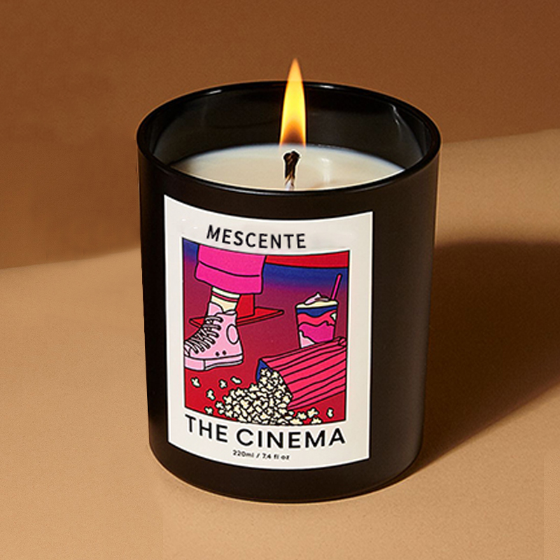 M&Scent Atacado Luxo Personalizado Marca Própria Feito à Mão Aroma de Cristal de Natal Velas de Cera de Soja