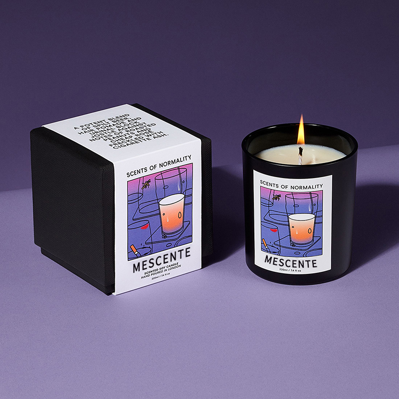 M&Scent Atacado Luxo Personalizado Marca Própria Feito à Mão Aroma de Cristal de Natal Velas de Cera de Soja
