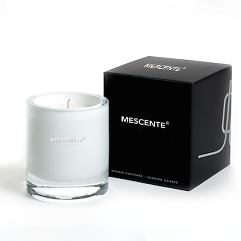 Conjunto de velas perfumadas de cera de soja em potes de luxo M&Scent com caixa luxuosa