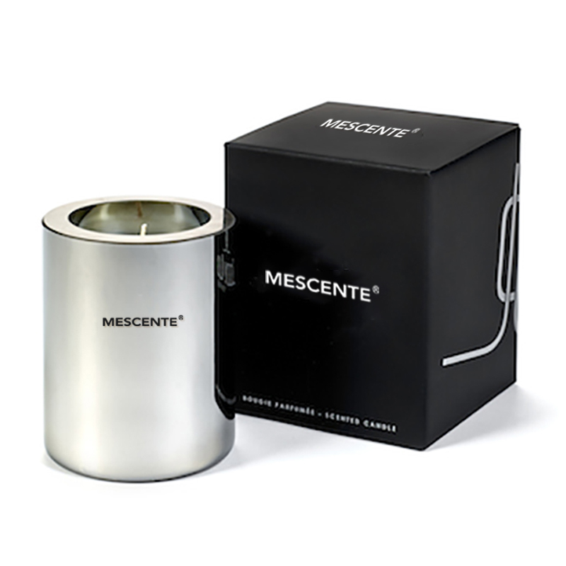Conjunto de velas perfumadas de cera de soja em potes de luxo M&Scent com caixa luxuosa