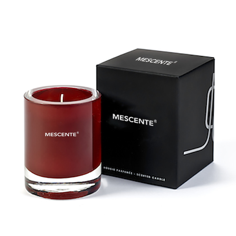 Conjunto de velas perfumadas de cera de soja em potes de luxo M&Scent com caixa luxuosa