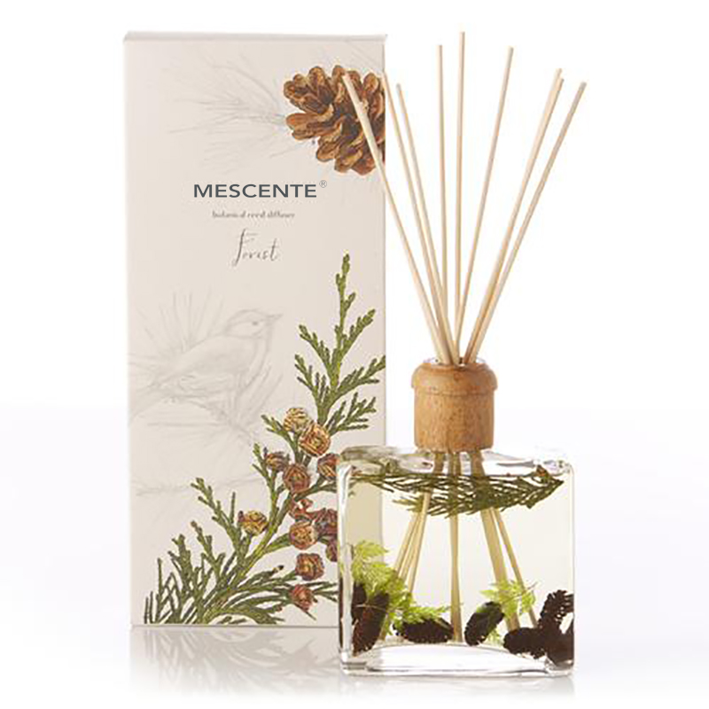 Atacado de alta qualidade de luxo personalizado de marca própria flor Sola difusor de palheta de aroma de madeira com caixa