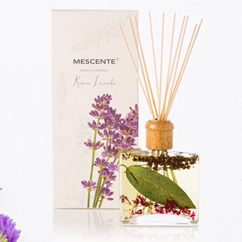 Atacado de alta qualidade de luxo personalizado de marca própria flor Sola difusor de palheta de aroma de madeira com caixa