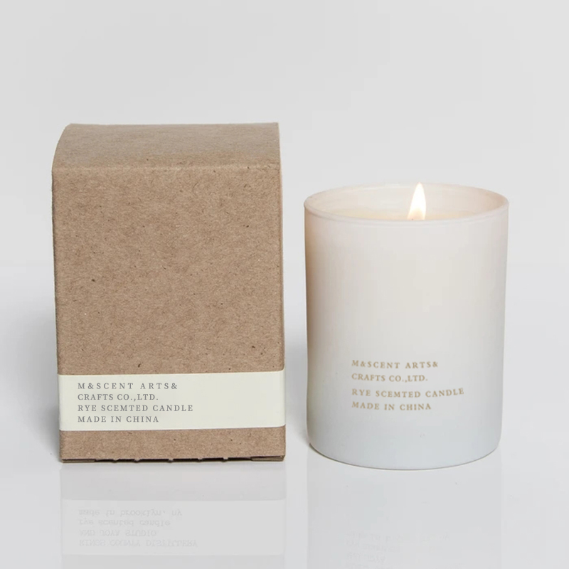 M&Scent atacado barato de marca próprio grande pavio de madeira branca velas de óleo essencial perfumadas de aromaterapia