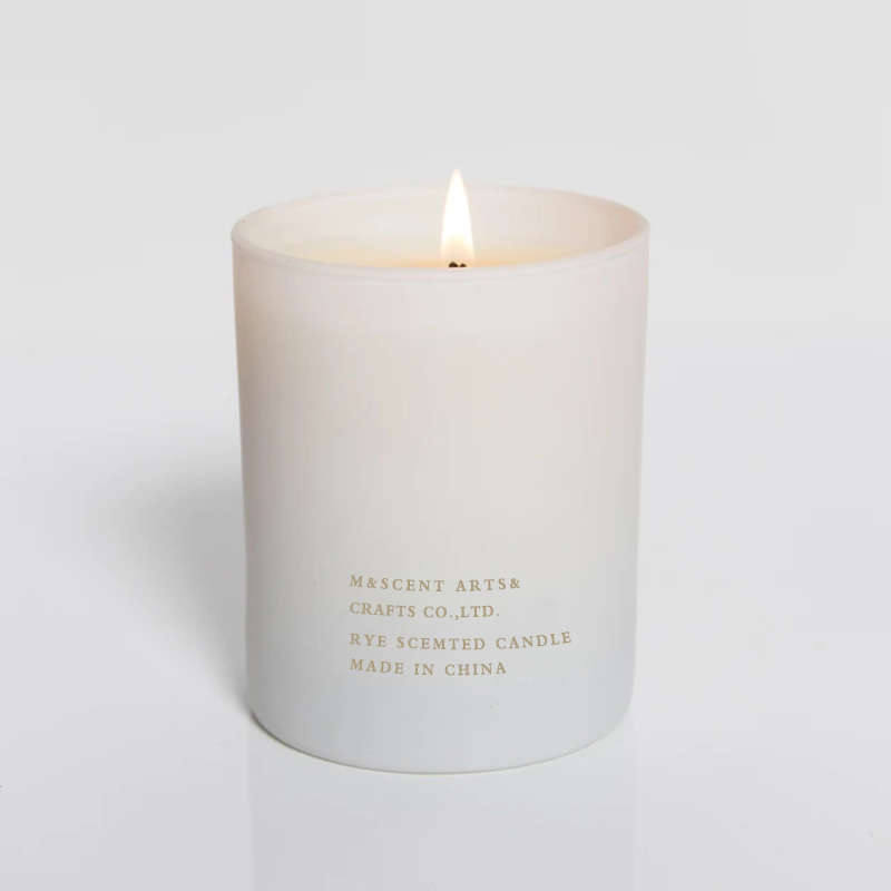 M&Scent atacado barato de marca próprio grande pavio de madeira branca velas de óleo essencial perfumadas de aromaterapia