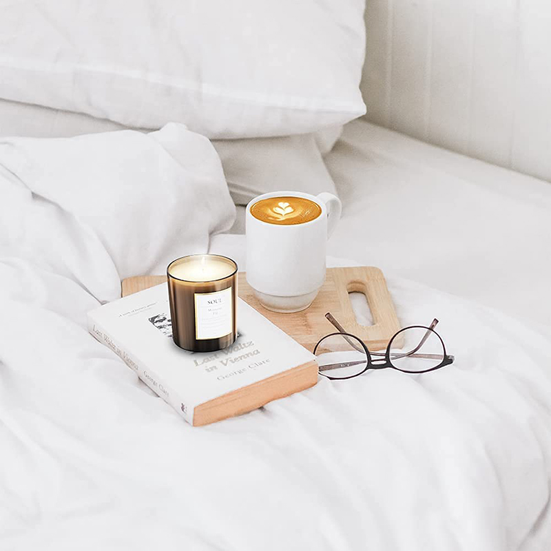 Conjunto de velas de cera de soja perfumadas de marca própria de luxo para pedido em massa por atacado da M&Scent