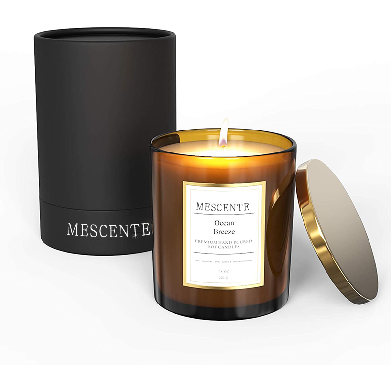 Conjunto de velas de cera de soja perfumadas de marca própria de luxo para pedido em massa por atacado da M&Scent