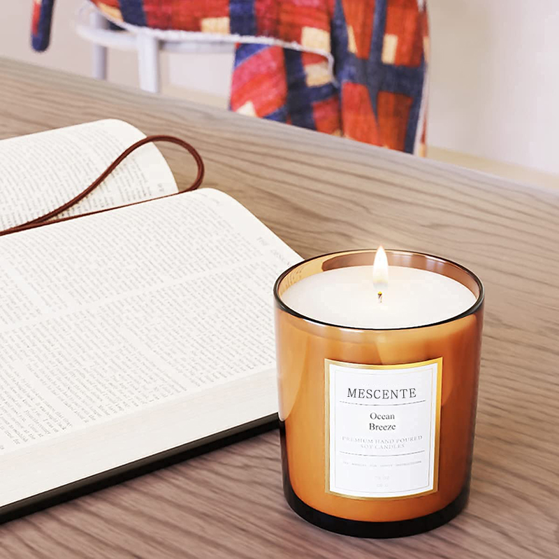 Conjunto de velas de cera de soja perfumadas de marca própria de luxo para pedido em massa por atacado da M&Scent