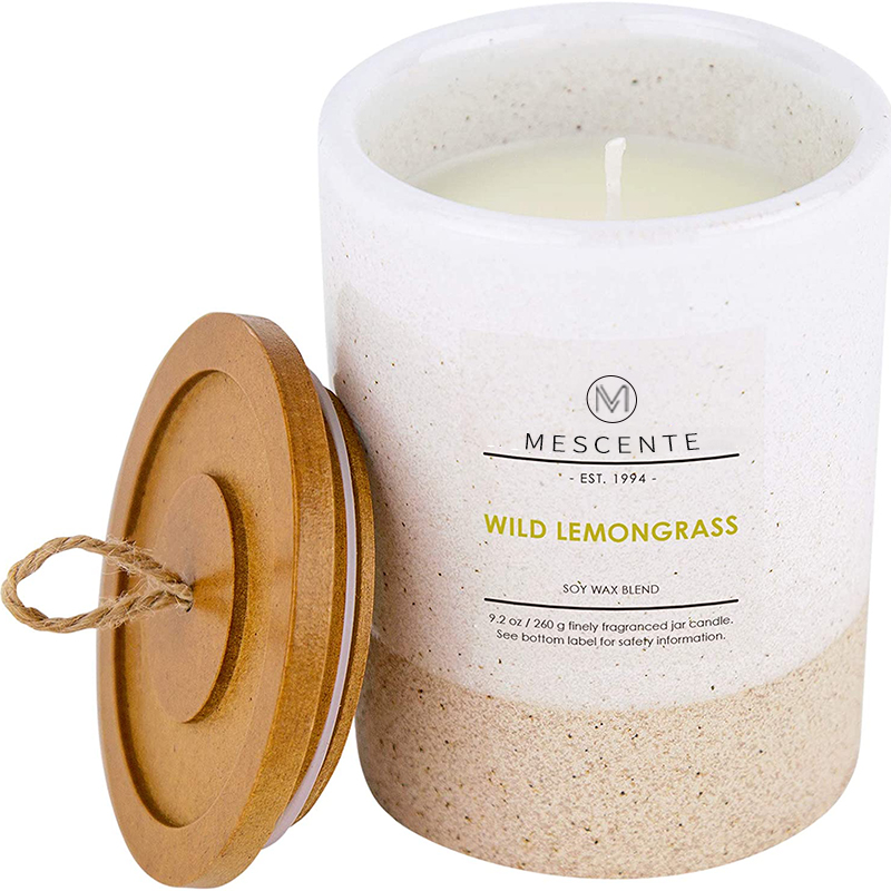 Suportes de vidro de marca próprios personalizados por atacado M&Scent Velas perfumadas com cristais a granel