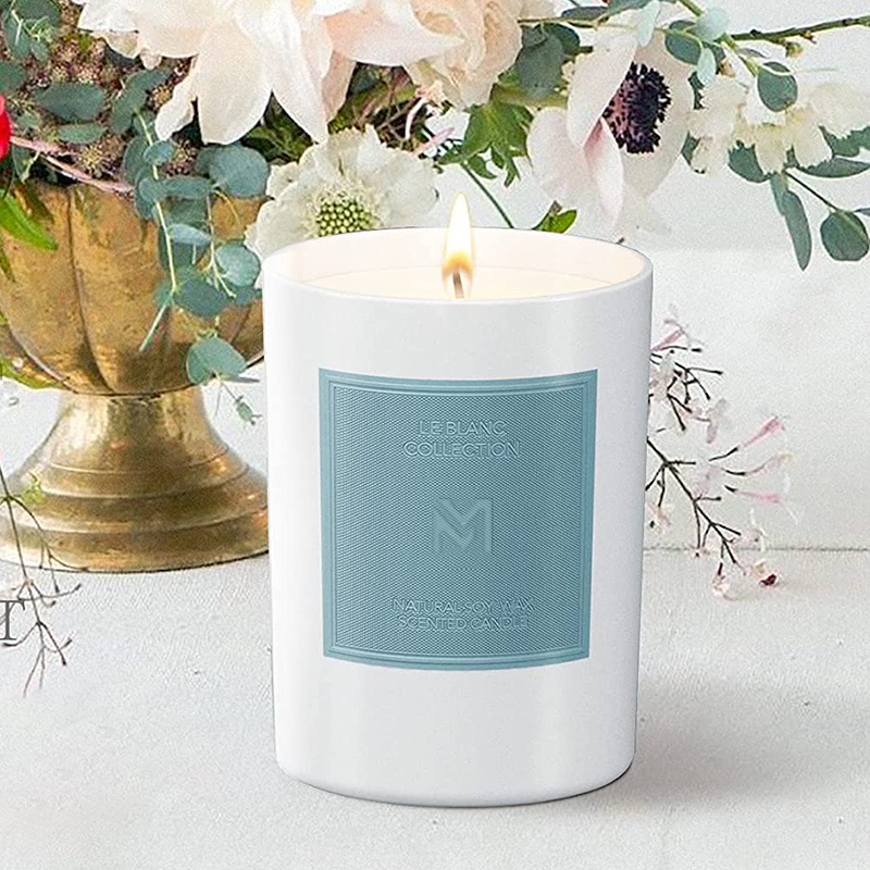 M&Scent Conjuntos de velas de cera de soja para aromaterapia de Natal com frasco de vidro preto de luxo personalizado por atacado
