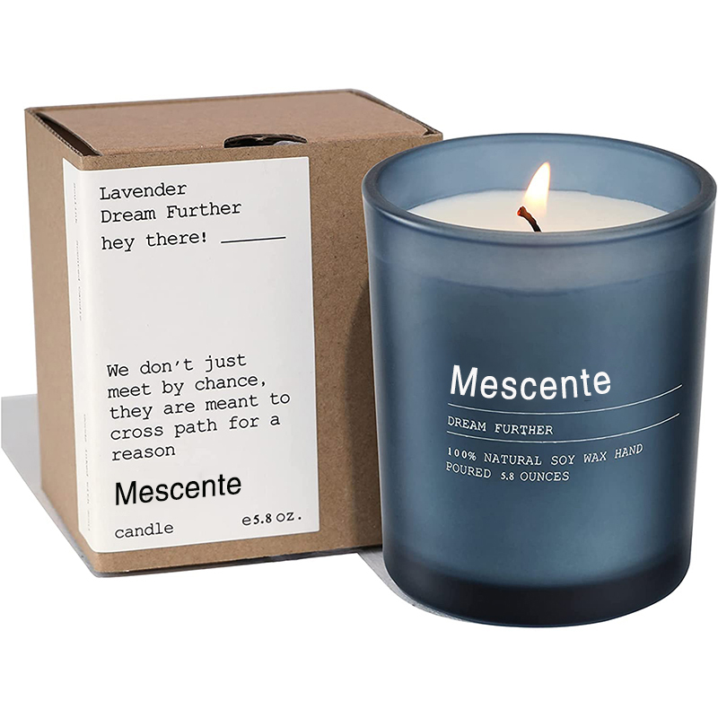 Jarra de decoração de casamento personalizada M&Scent Velas perfumadas de jasmim e ylang ylang com etiquetas a granel
