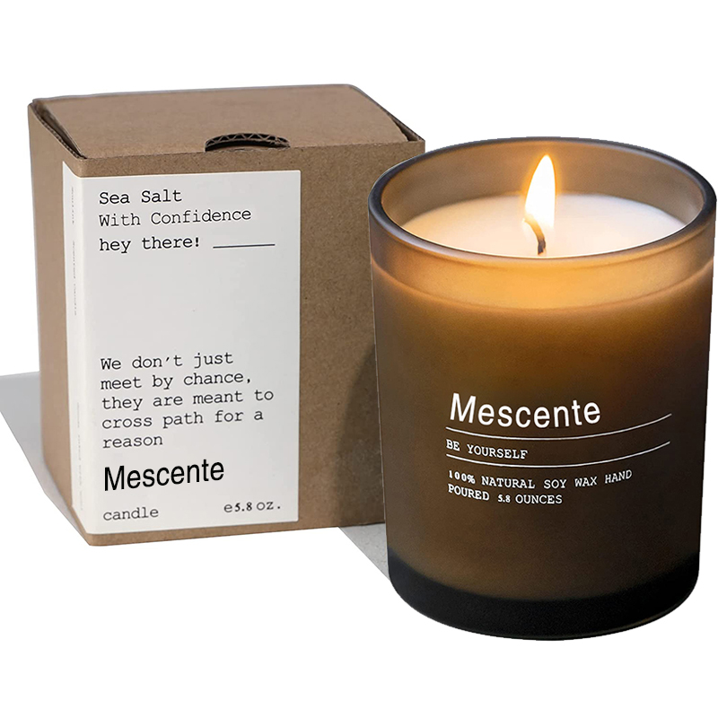 Jarra de decoração de casamento personalizada M&Scent Velas perfumadas de jasmim e ylang ylang com etiquetas a granel