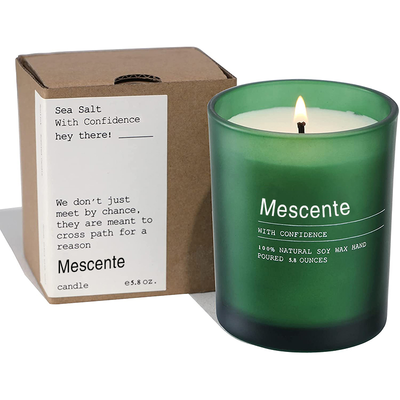 Jarra de decoração de casamento personalizada M&Scent Velas perfumadas de jasmim e ylang ylang com etiquetas a granel