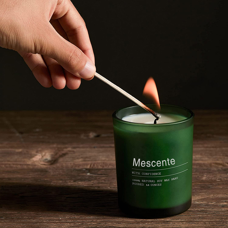 Jarra de decoração de casamento personalizada M&Scent Velas perfumadas de jasmim e ylang ylang com etiquetas a granel
