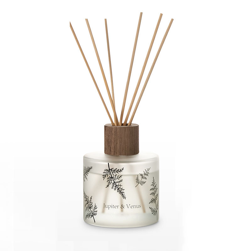 M&Scent Atacado Luxo Decorativo Personalizado Vidro Âmbar Sem Fogo Difusor de Reed de Aroma Floral Transparente Exclusivo