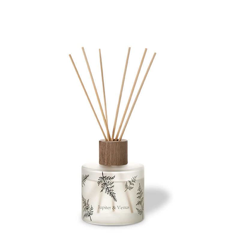 M&Scent Atacado Luxo Decorativo Personalizado Vidro Âmbar Sem Fogo Difusor de Reed de Aroma Floral Transparente Exclusivo