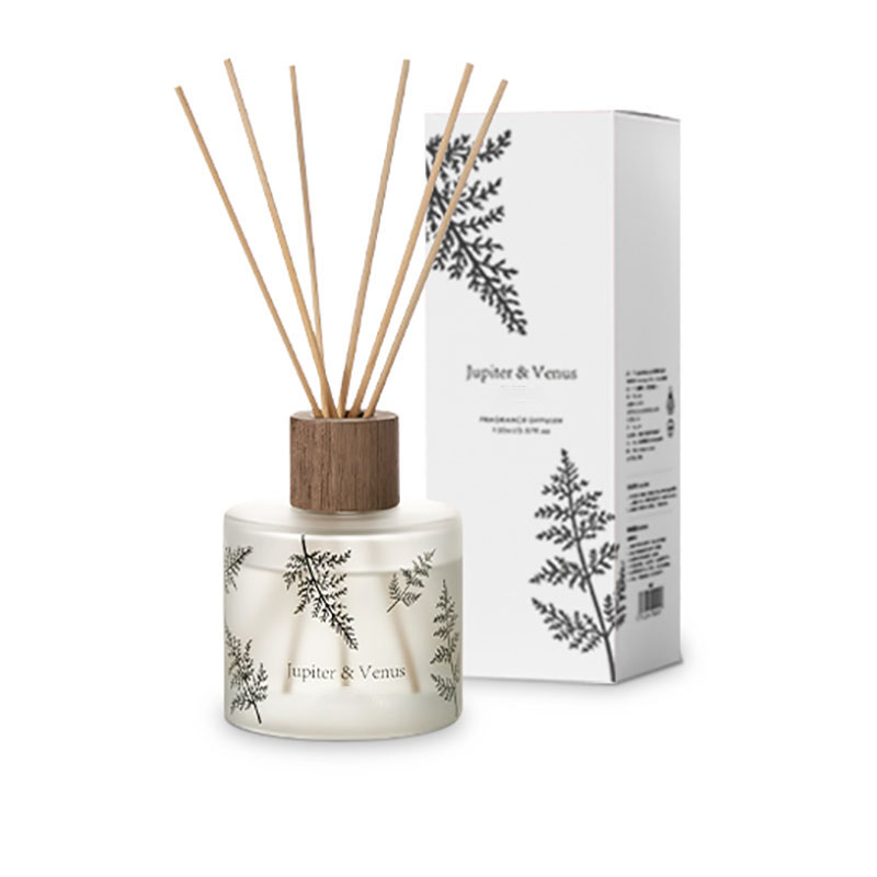 M&Scent Atacado Luxo Decorativo Personalizado Vidro Âmbar Sem Fogo Difusor de Reed de Aroma Floral Transparente Exclusivo
