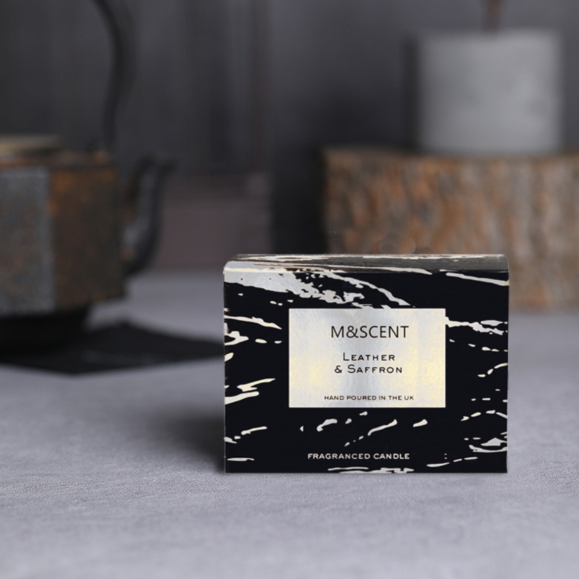 Conjunto de presente de vela de coco perfumado com 3 pavios de aromaterapia decorativos por atacado M&Scent