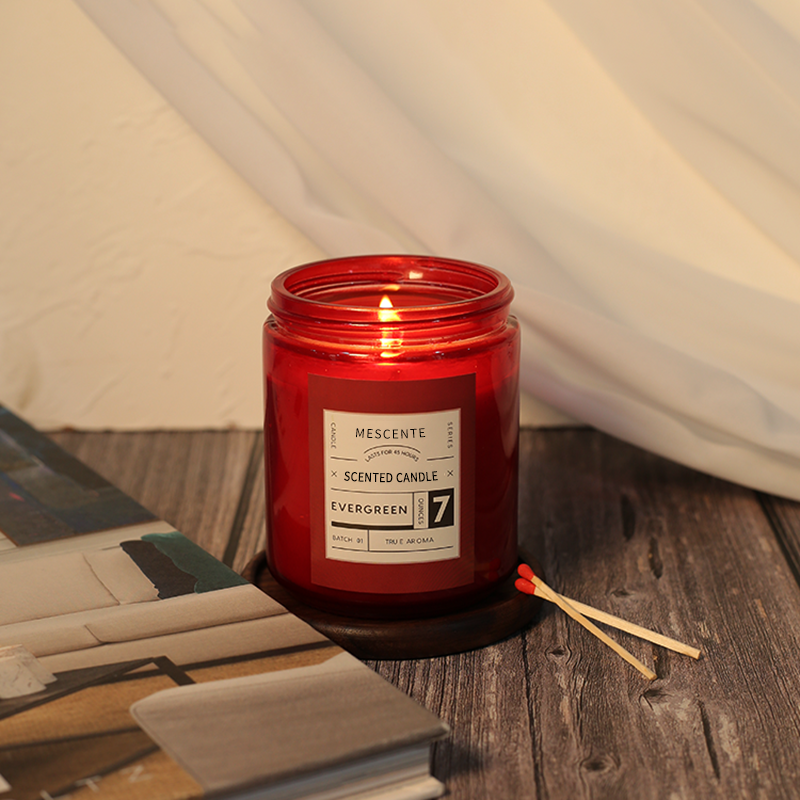 Velas de cera de soja perfumadas de luxo de marca própria da M&Scent com tampa