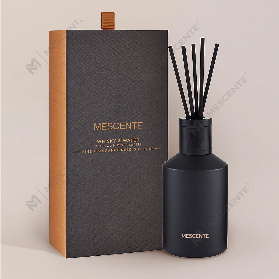 Caixa impressa oem da decoração 20ml quadrado cerâmica vranjes tampa de madeira casa perfume aroma reed difusor óleo