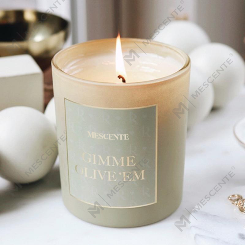 M&Scent Atacado Novo Luxo Personalizado de Marca Própria Frascos de Cristal de Natal Kerzen Vela de Soja Perfumada com Tampa