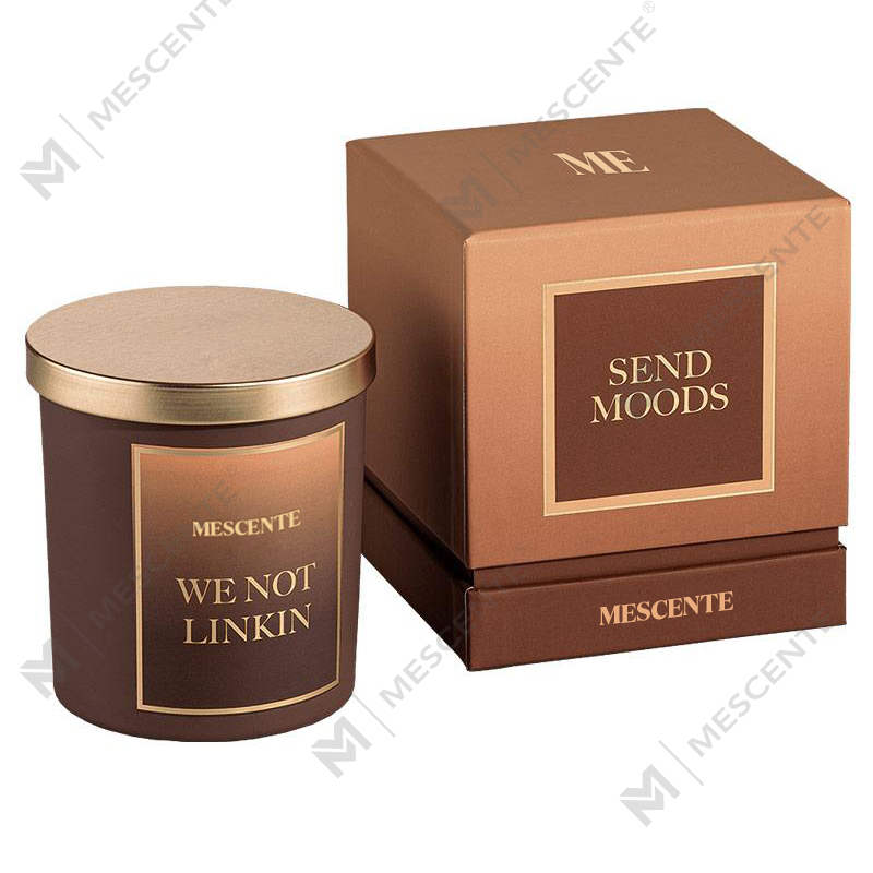 M&Scent Atacado Novo Luxo Personalizado de Marca Própria Frascos de Cristal de Natal Kerzen Vela de Soja Perfumada com Tampa
