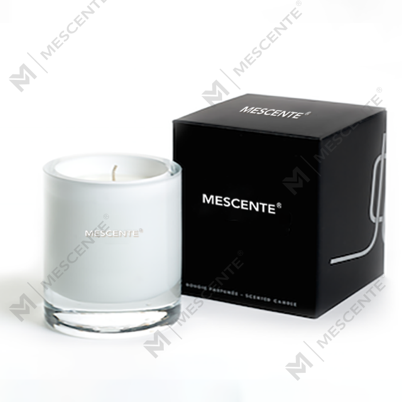 Conjunto de velas perfumadas de cera de soja em potes de luxo M&Scent com caixa luxuosa